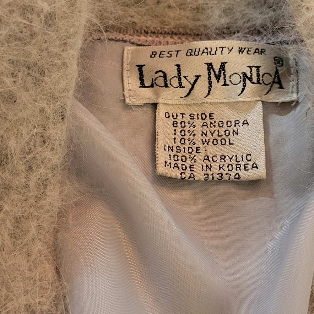 Vintage angora lined cardigan - Picture 2 of 6